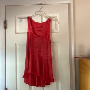 Free people red heather top size med